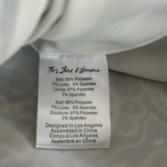 For Love & Lemons Brocade Tapestry Mini Skirt Ivory Floral Artsy Size Medium - Picture 5 of 9